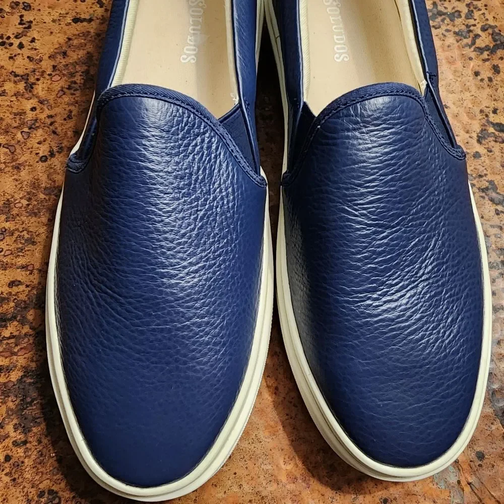 Soludos Sz.8 Navy Ibiza Slip On Sneaker
